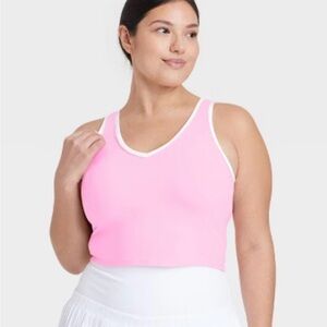 All In Motion Women's Everyday Soft Pink Light Support Bra‎